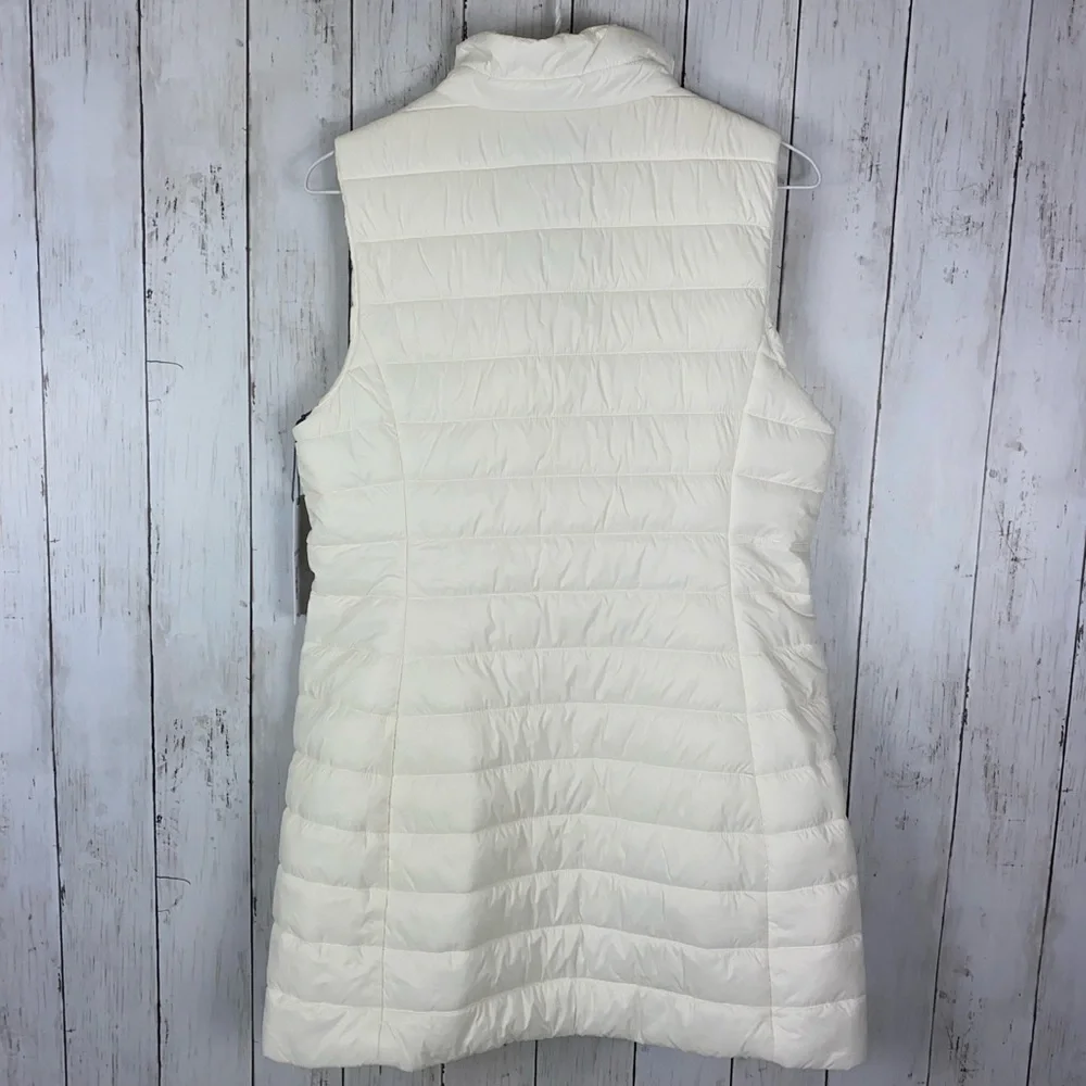 Liz Claiborne Quilted Puffer Vest Jacket Cream Ivory Women’s Sz S NWT - Picture 5 of 8